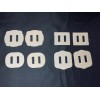 Buckle Slides 8 Chipboard Die Cuts 4 styles Enbellishments Scrapbooking