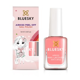 Bluesky Kids Nail Polish - Sea Shell, Coral. Easy Peel, Non-Toxic, Water-Based, Flawless Nail Polish for Kids, 5ml