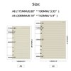 A5 Refills Paper, 800 Pages/400 Sheets Refill Pad, Insert Ruled