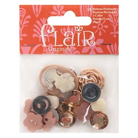 Favorite Findings Buttons-Vintage Collectibles 18/Pkg