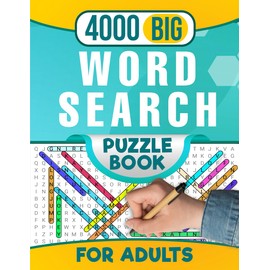 4000 big word search puzzle book for adults: Challenging Word Searches for Endless Entertainment