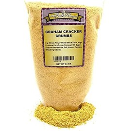 Graham Cracker Crumbs, Bulk Size (1.5 lb. Resealable Zip Lock Stand Up Bag)