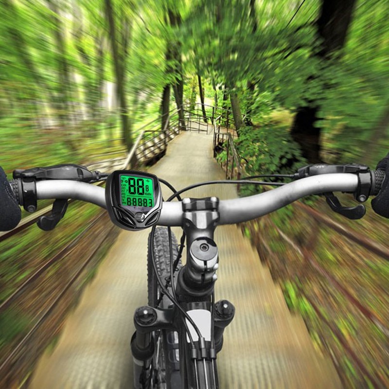 Water-Proof Bike Computer with Compass, MAXIN Wireless Bike Speedometer with