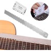 QOOWFEANIG Guitar Neck Notched Straight Edge with String Action Ruler
