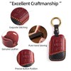 Key Fob Cover Leather Car Key Cover with Gift Box,
