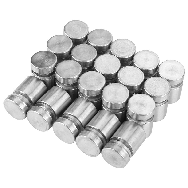 20pcs M16*20mm Stainless Steel SS304 Glass Standoff Advertise Fixing Pin