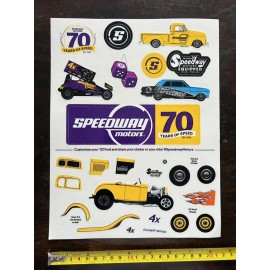 Unbranded SPEEDWAY MOTORS 23pcs set decals stickers racing Drags Hotrods vintage lsfest