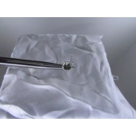 Unbranded Solid Sterling Silver 6 Millimeter Round (6 prong) Snap-tite Earring Settings