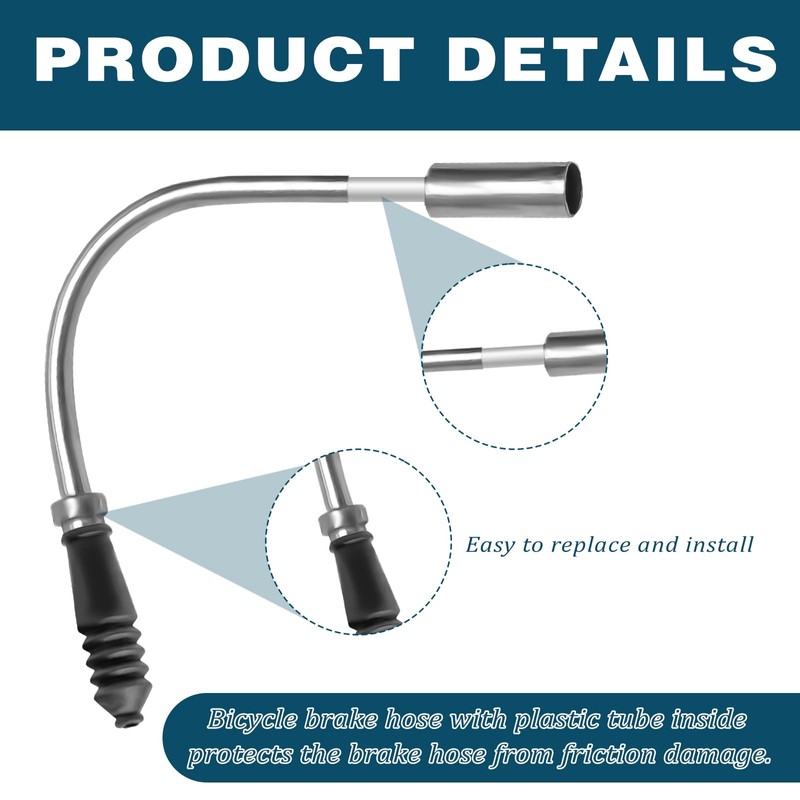 Bike V Brake Noodle Cable Guide Pipe Set, with 4