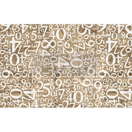 Redesign with Prima, Redesign Decoupage Decor Tissue Paper Engraved Numbers,1 Sheet (19"x30") Redesign Tissue Decoupage Paper 655350655747