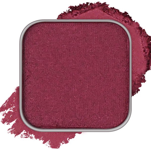 Magnetic Single Shimmer Eyeshadow with Metal Pan, Burgundy Eyeshadow Refill
