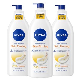 NIVEA Skin Firming Hydration Body Lotion, 16.9 Ounce (Pack of 3)