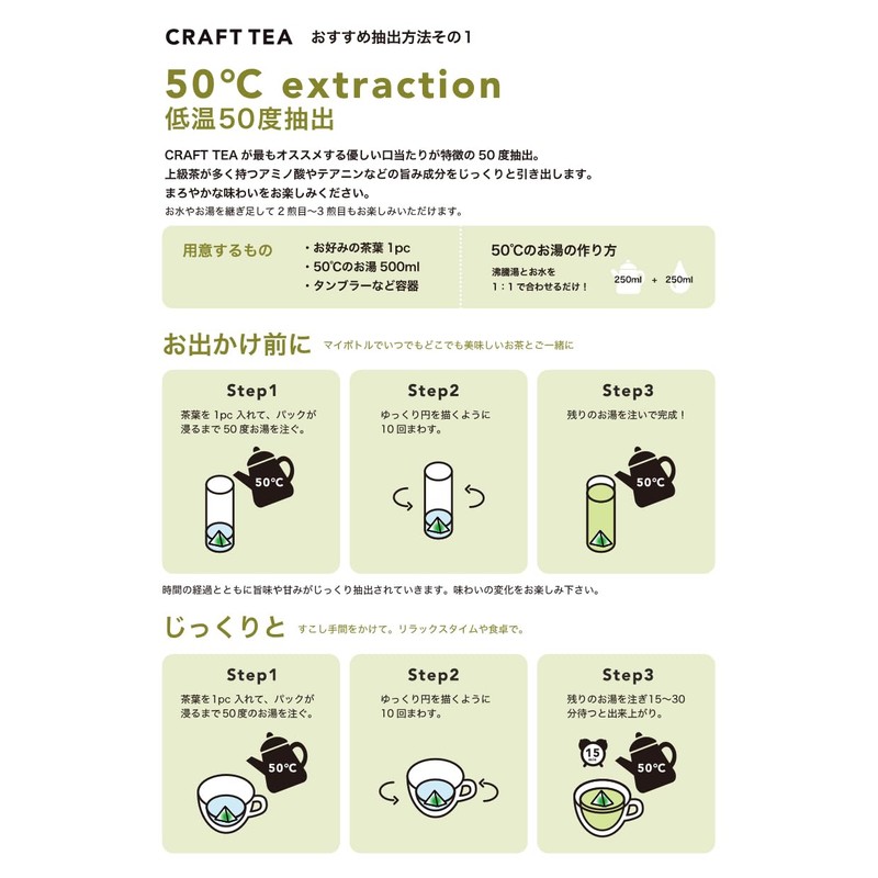 CRAFT TEA Craft Tea, Green Tea, Shizuoka Prefecture, Fujieda, Fujikaori