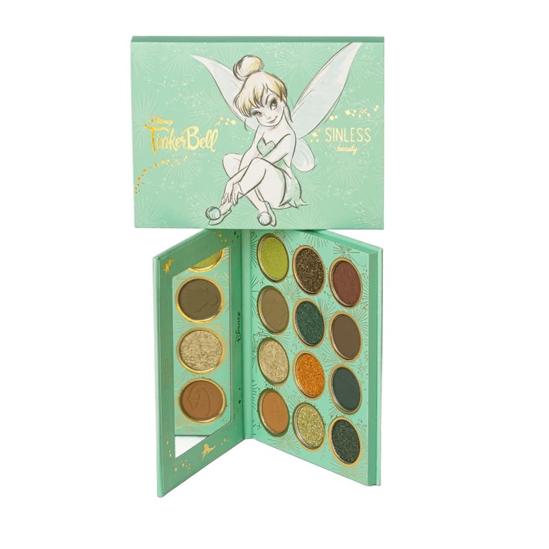 Paleta de Sombras Tinker Bell de Sinless Beauty, 12 Tonos,