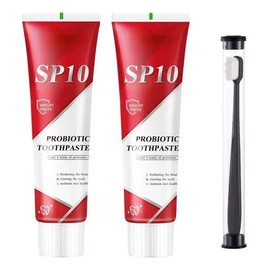 2 Pc Pasta Dientes Blanqueadora Con Probióticos Sp-10 120g