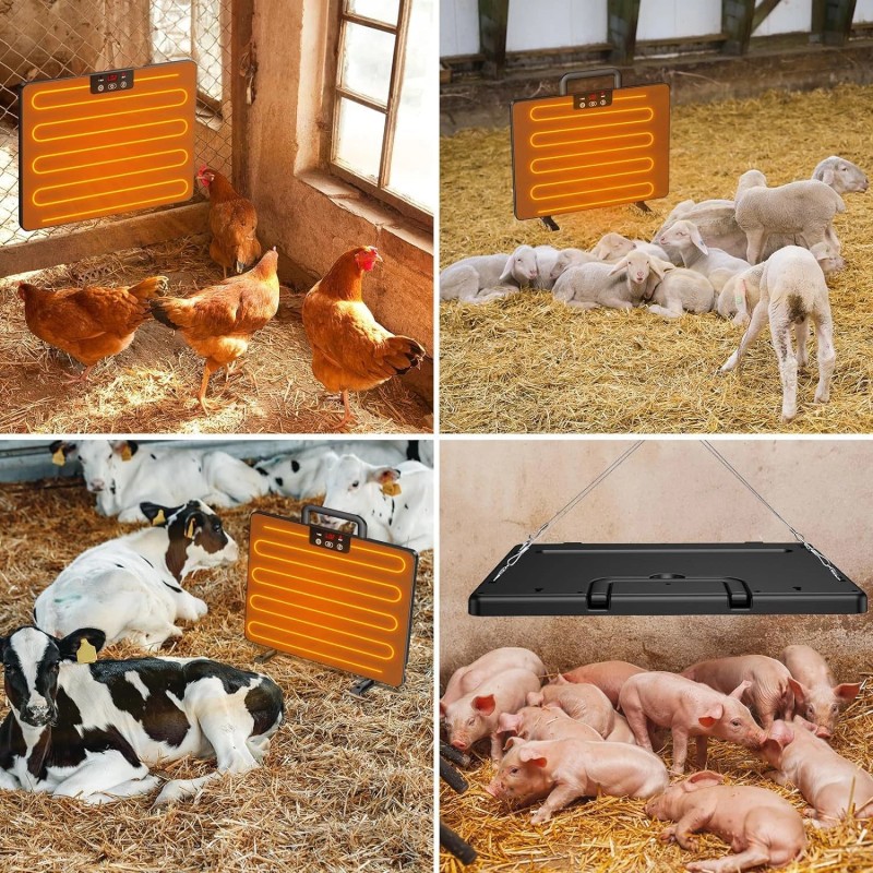 Chicken Coop Heater, Safe Radiant Space Heat Energy Chick Pet
