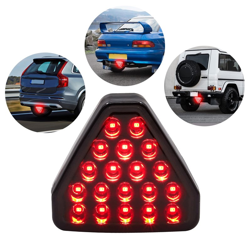Car LED Rear Light Triangle High Position Third Brake Light
