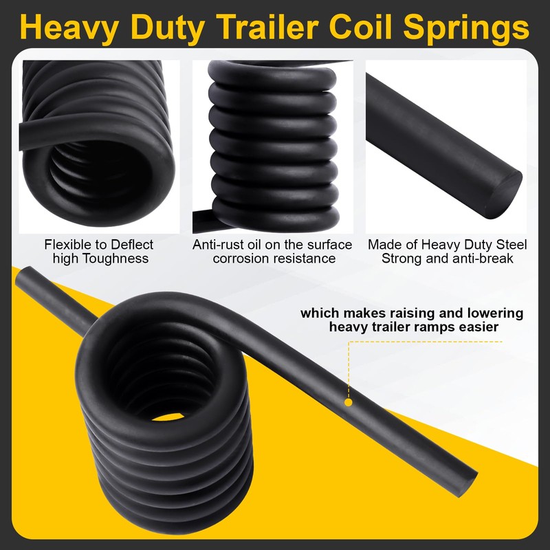 Heavy-Duty Trailer Ramp Spring Trailer Heavy Duty Coil Springs 2000
