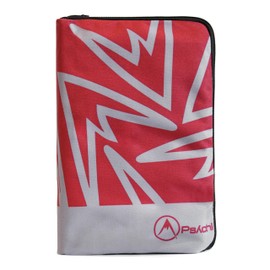 Psychi Rock Climbing Guidebook Case Cover Pouch for Bouldering Mountaineering Walking Guides Maps Books (Red/Grey)