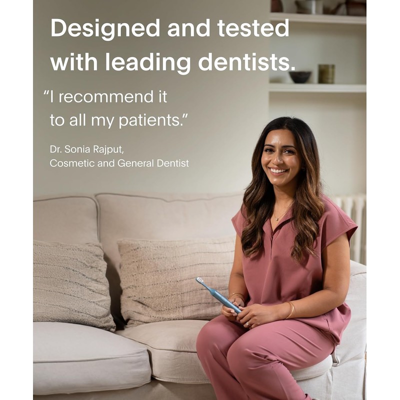 SURI Recyclable Plant-Based, Electric Toothbrush Heads - Built-in Tongue Scraper,