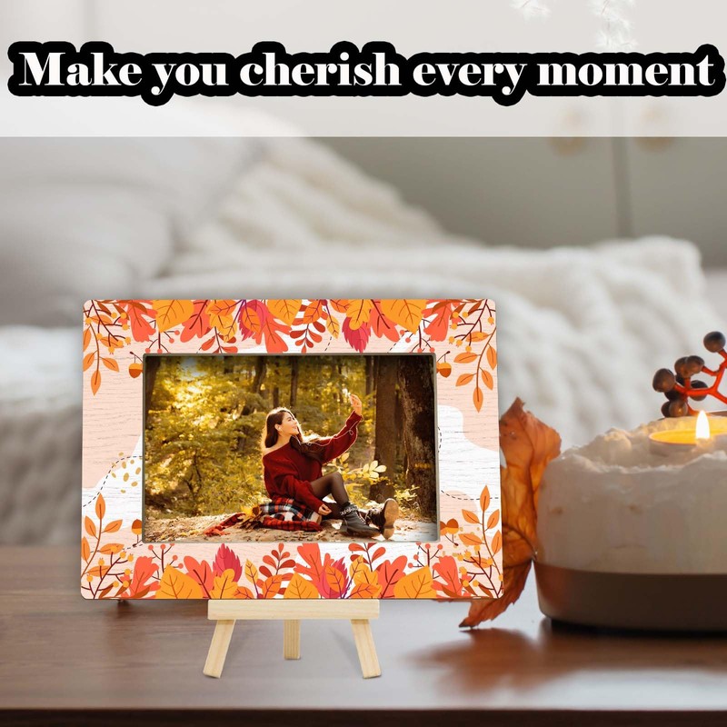 patcate 4×6 Fall Picture Frame, Thanksgiving Gifts for Boys Girls,