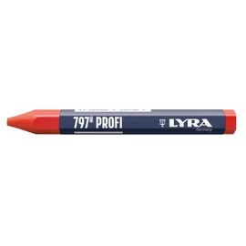 L4870017, LYRA 797® Professional Forester and Signing Chalk (Oil Based) for Weatherproof Markings, Box of 12 Red Chalks
