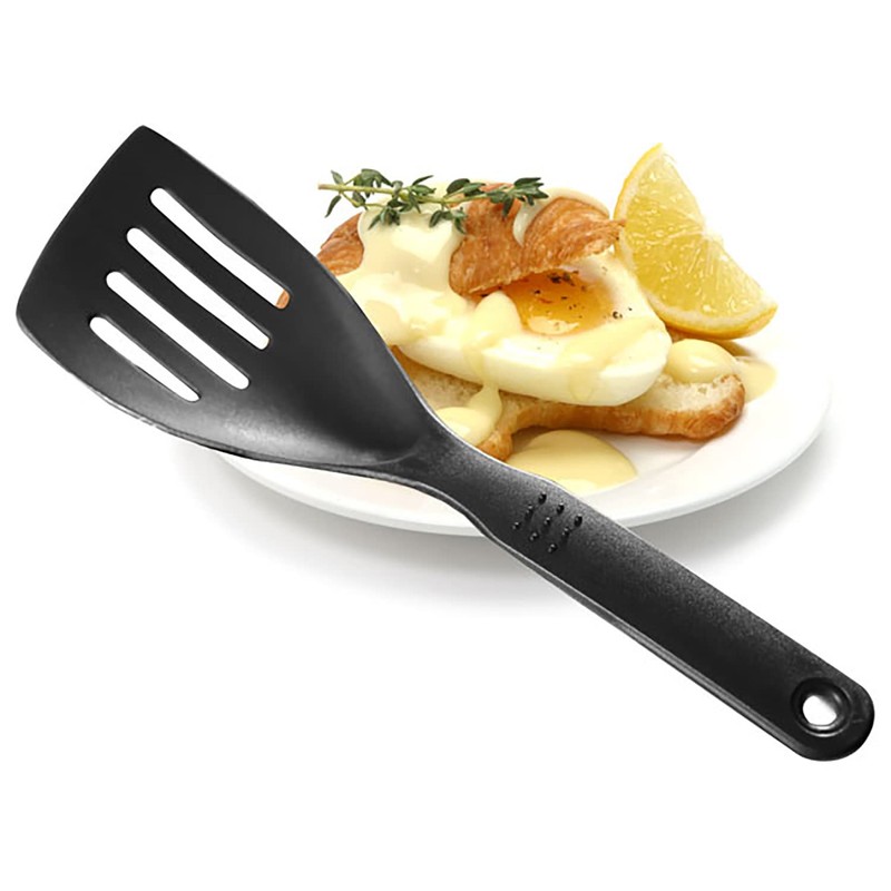 Norpro My FavoriteTM Scoop & Drain Slotted Spatula, Black,One Size