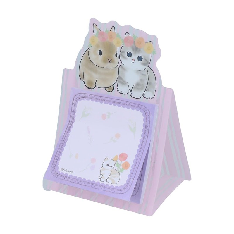 Sunstar Stationery Mofusand Sticky Notes, Die Cut, B Pattern S2842882