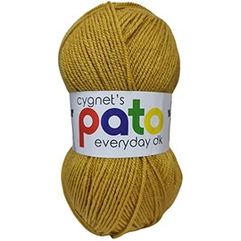 Cygnet Pato DK Knitting Yarn/Wool - 100g Double Knit Ball - 48 Shades (Gold - 937)