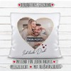 PR Print Royal Photo Cushion Including Filling with Saying "Ich