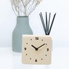 SIXRUN Table Clock, Desktop Clock, Simple Modern Quiet Movement, Metal