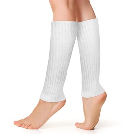 AUYAO Leg Warmers Wool for Women Winter, Ladies Girls 80s Knitted Leg Warmers, Women Fancy Stylish Soft Knee Warmers, Womens Girls Warm Wool Leg Warmers, Fashion Leg Warmer for Yoga Dance Skating