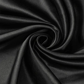 Precut Satin Fabric - Silky, Shiny, Soft Charmeuse Satin - Cloth Fabric by The Yard (2 Yard x 57 inch) - Black Fabric for Dress, Wedding Decorations, Draping, Sewing, Table Cloth, DIY Crafts