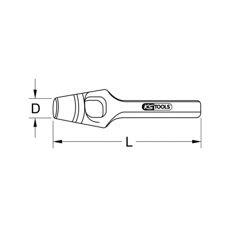 KS Tools 129.2031 Handle punch, 31mm