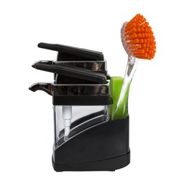 Bradshaw Home Sink Sider Duo with Sponge, Black/Chrome, 1 Count