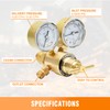CAMPFIRE Argon CO2 Regulator with Dual Gauges and 9.8FT Gas