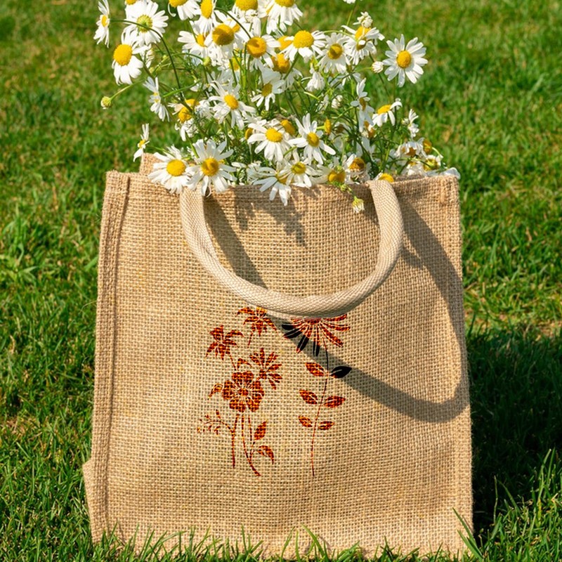 50 Pcs Wildflower Stencils, Small Flower Leaf Stencils for Painting