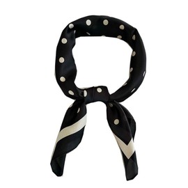 FONYVE Silk Feeling Scarf Medium Square Satin Head Wrap for Women 27.5 inches