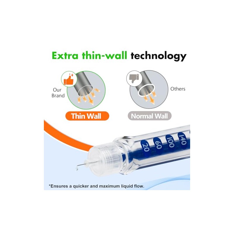 Pen Tips 31G x 4mm(5/32") Universal Fit, Sterile，Ultra-Thin Wall Technology.