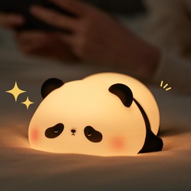 Hplvetoys Panda Night Light, LED Squishy Novelty Animal Night Lamp, 3 Level Dimmable Nightlight (PANDA)