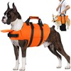 Petglad Dog Life Jacket with 4ft Leash, Reflective Pet Life