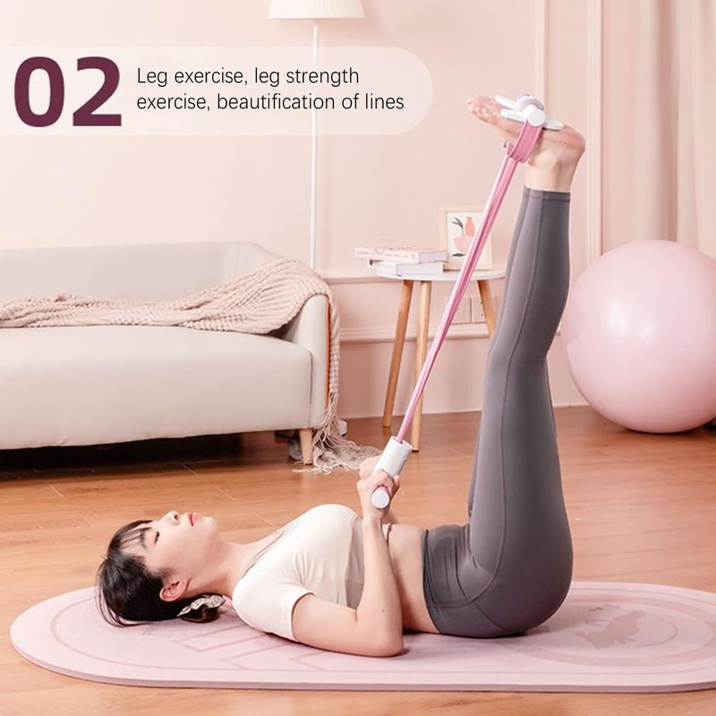 Elastic Sit Up Pull Rope - Tension Foot Pedal for