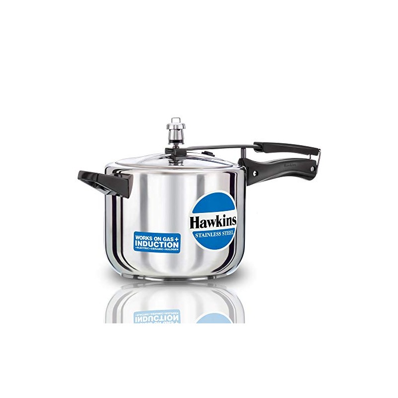 Hawkins Stainless Steel Pressure Cooker (5 Litres)