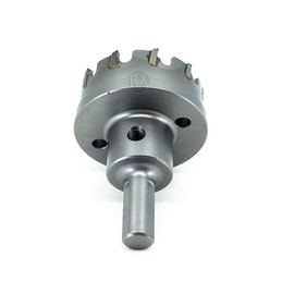 Benchmark Abrasives 1-3/4" Tungsten Carbide Tipped with 1/4" Hex Shank, TCT Hole Saw Cutter for Electric & Hand-Held Drills, Drilling in Stainless Steel, Plastic, Fiberglass, Metal