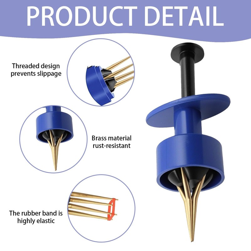 ZKFSIE Pellet Bander Tool, Blue Pellet Bait Bander Tool Set