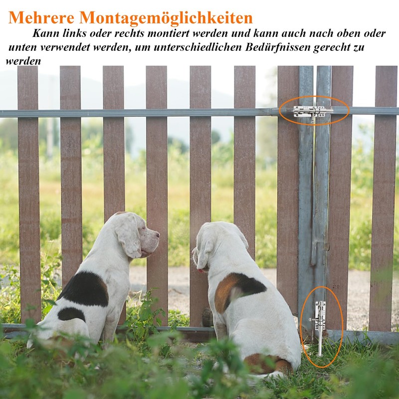 304 Stainless Steel Gate Lock Sliding Bolt Gate Lock Heavy