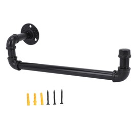 LALAFINA Industrial Towel Rack Heavy Duty Vintage Towel Holder for Bathroom Space Saving Design for Organized and Bedroom Decor