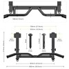 SELEWARE Adjustable Joist-Mounted Pull Up Bar - Multifunctional Chin Up