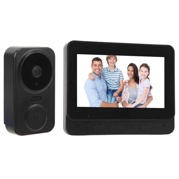 Jiawu Visual Intercom Doorbell, 1080P HD Camera Video Intercom with