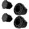 MaiTianna 2 Pack Lacrosse Stick End Caps, Sliding Butt End